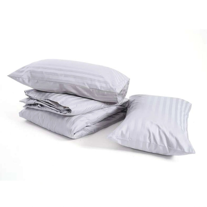 Tiffany 3-Piece Duvet Cover Set 230X220Cm - Silver Grey