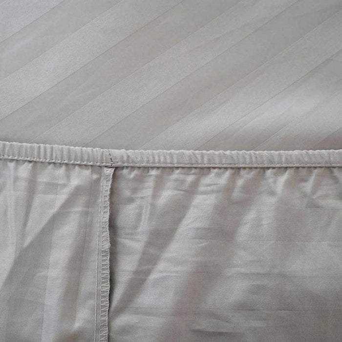 Tiffany Fitted Sheet 180X200+33cm-Silver Grey