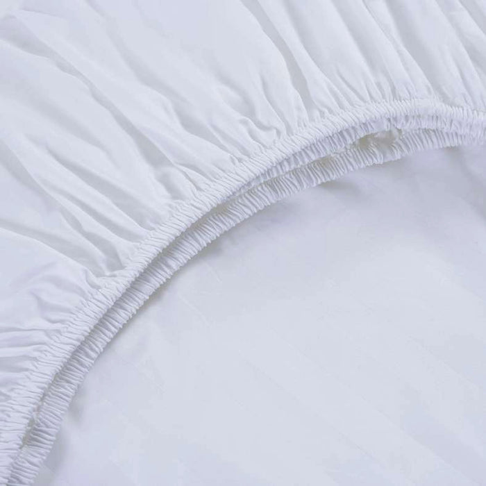 Tiffany Fitted Sheet 200X200+33Cm - White
