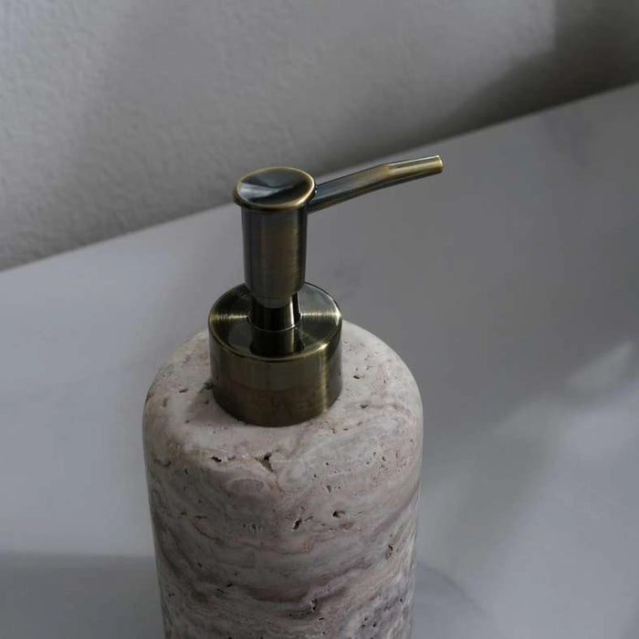 Tiffany Marble Soap Dispenser Dia 7.5X17.2Cm - Grey