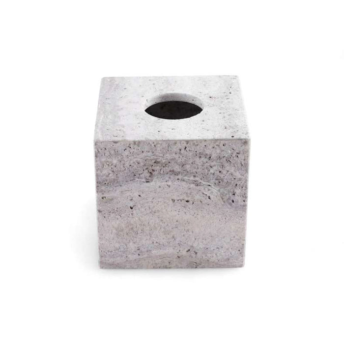 Tiffany Marble Tissue Box Cover 15X15X15Cm - Grey