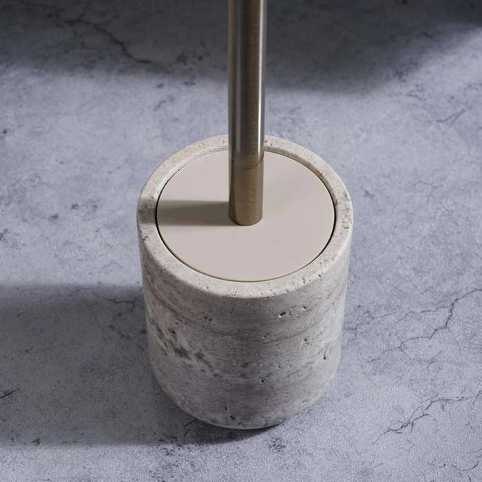Tiffany Marble Toilet Brush Holder Dia10X12Cm - Grey