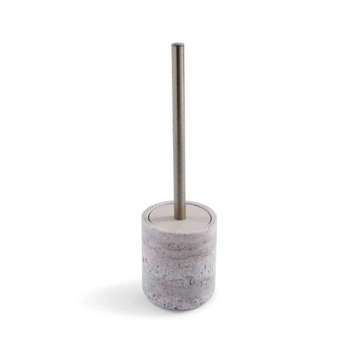 Tiffany Marble Toilet Brush Holder Dia10X12Cm - Grey