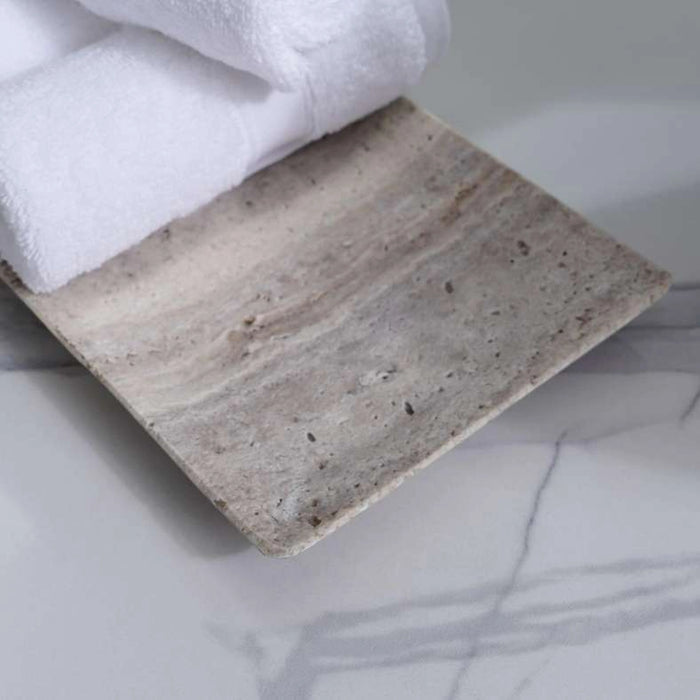Tiffany Marble Tray 30X15X2.4Cm - Grey