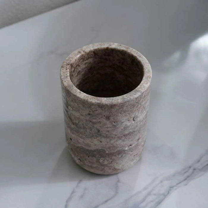 Tiffany Marble Tumbler Dia7.5X10Cm - Grey