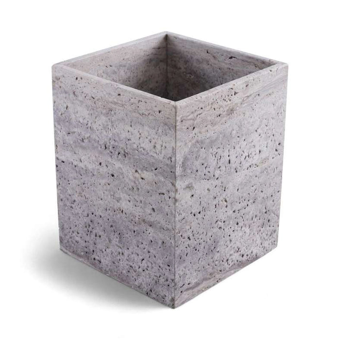 Tiffany Marble Waste Bin 20X25Cm - Grey