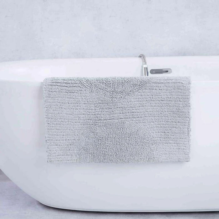 Tiffany Max Tufted Reversible Bathmat 55X85Cm - Light Gre