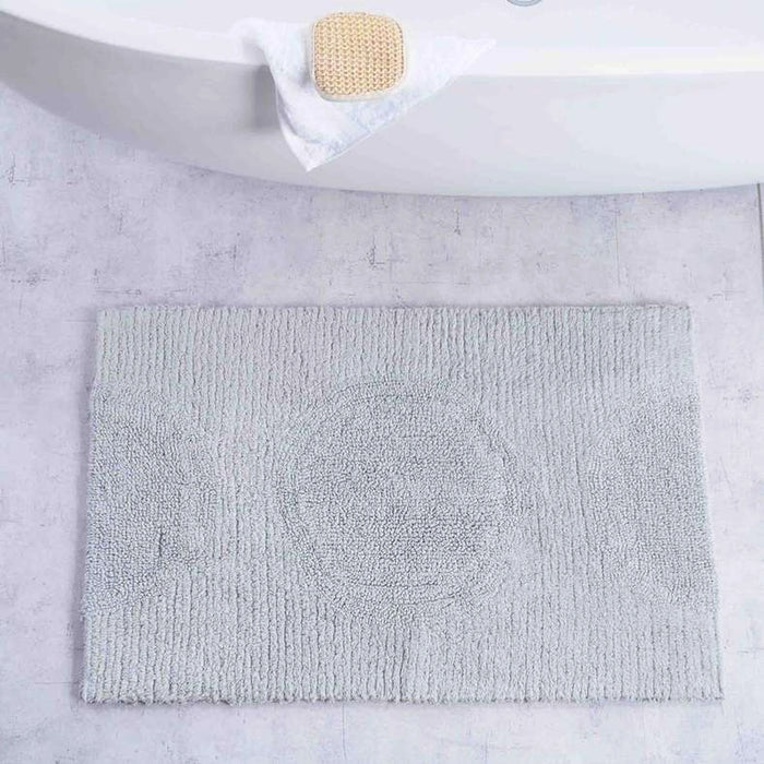 Tiffany Max Tufted Reversible Bathmat 55X85Cm - Light Gre