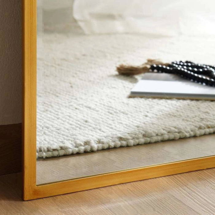 Tiffany Metal Arch Floor Mirror 91X193Cm - Brass Gold