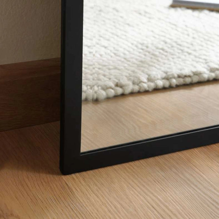 Tiffany Metal Floor Mirror 91X166Cm - Black Nickel
