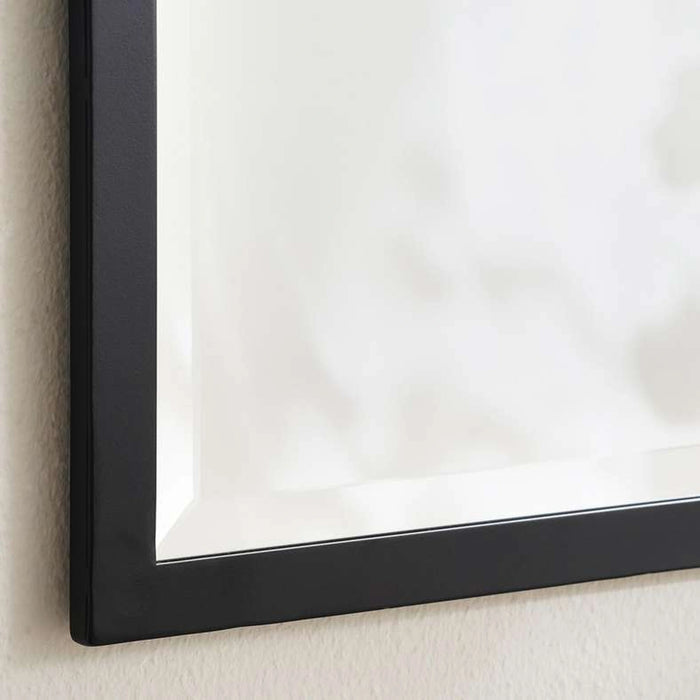 Tiffany Metal Narrow Wall Mirror 51X132Cm - Black Nickel