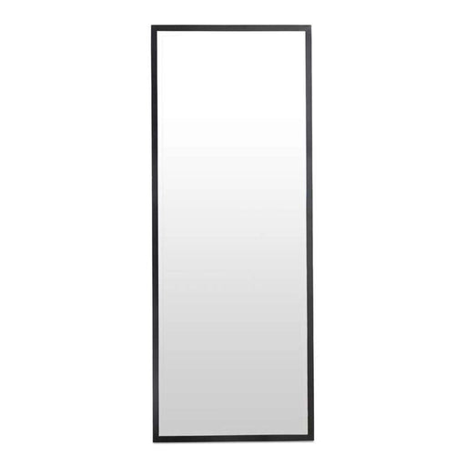 Tiffany Metal Narrow Wall Mirror 51X132Cm - Black Nickel PAN HOME