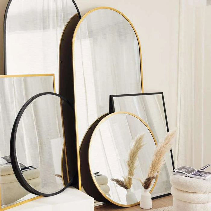Tiffany Metal Narrow Wall Mirror 51X132Cm - Brass Gold