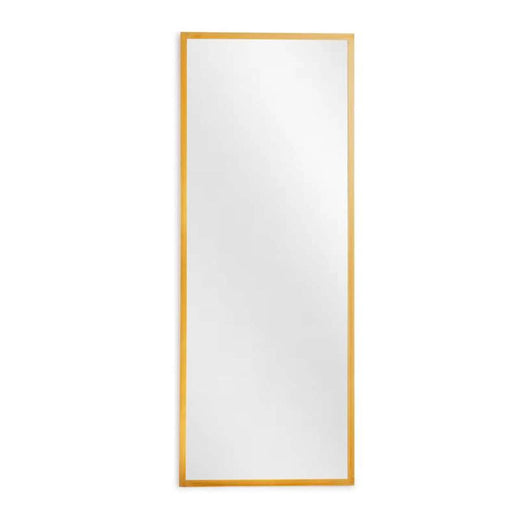 Tiffany Metal Narrow Wall Mirror 51X132Cm - Brass Gold PAN HOME