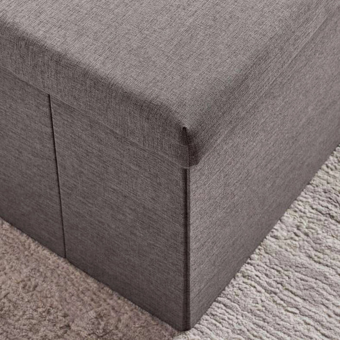 Tiffany Ottoman With Storage - Grey