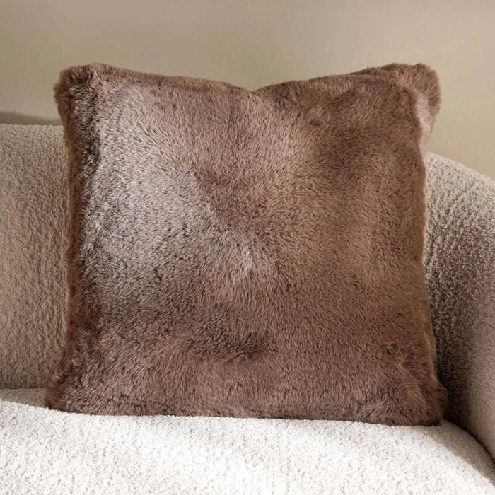 Tiffany Supersoft Down Alternative Filled Cushion 50X50Cm - Tobacco