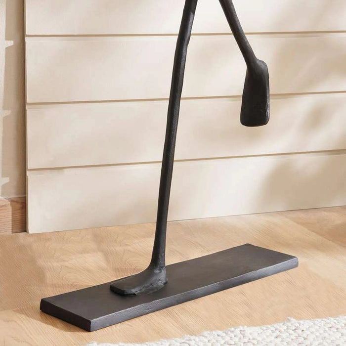 Tinley Metal Decor Human Sculpture 55X140Cm - Black