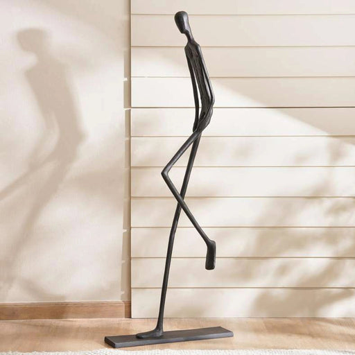 Tinley Metal Decor Human Sculpture 55X140Cm - Black PAN HOME