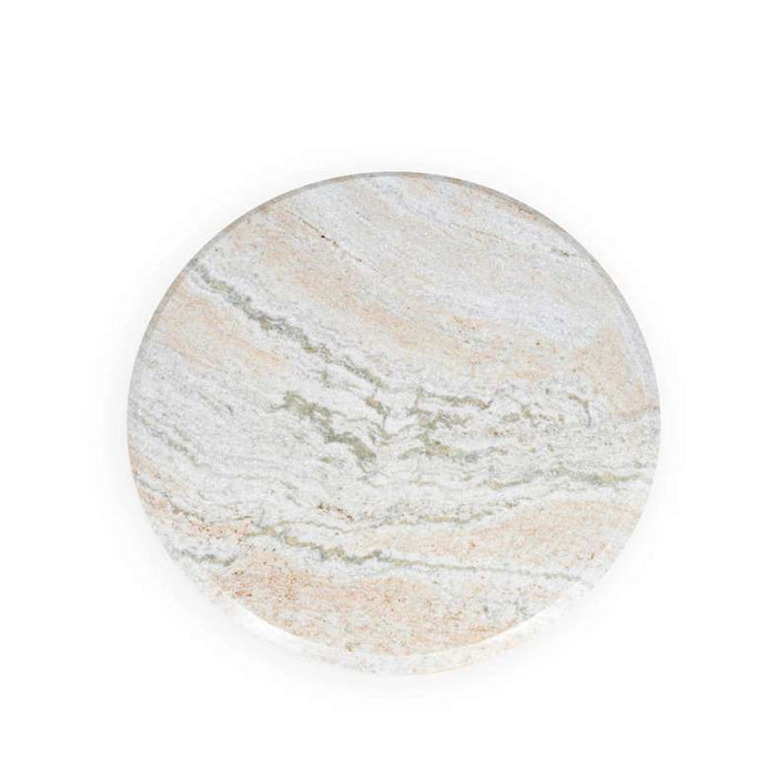 Tinos End Table Marble - Beige Brown