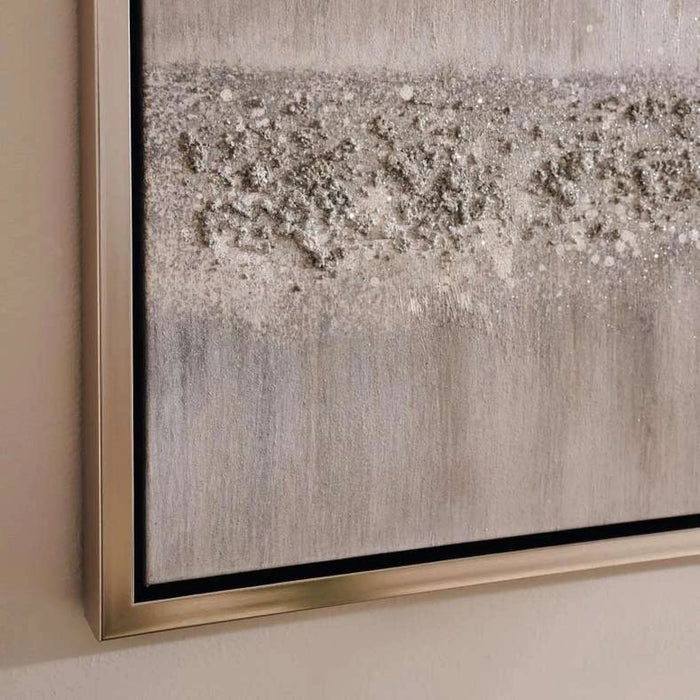 Tinsel Town Framed Canvas Art 180X50Cm - Silver