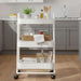 Tisca 3-Tier Multipurpose Trolley - White Pan Home
