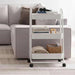 Tisca 3-Tier Multipurpose Trolley - White Pan Home