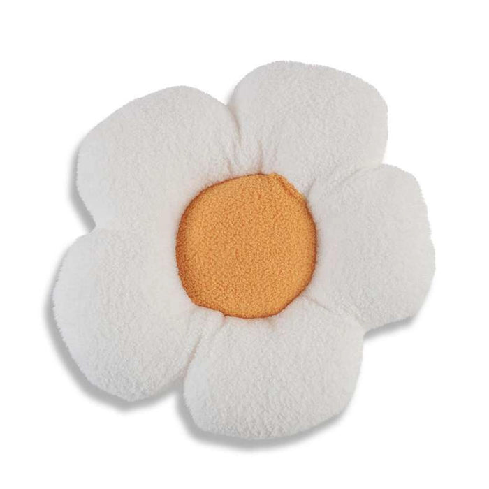 Titan Flower Shaped Cushion 50X37Cm - Yellow