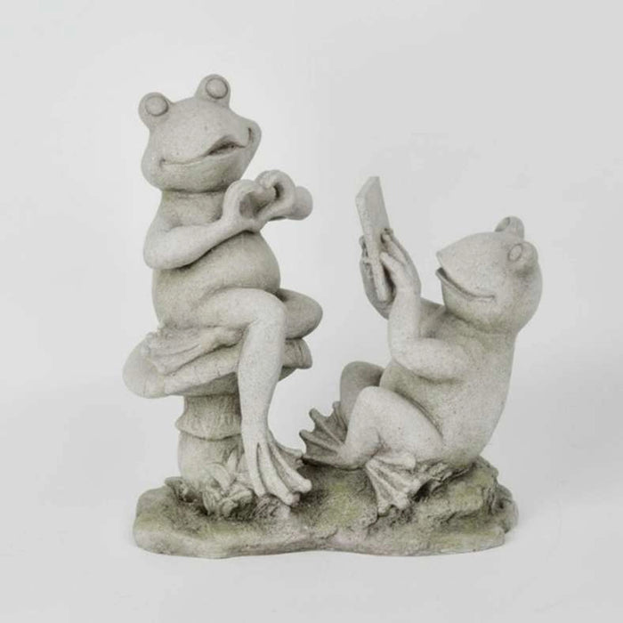 Toad Resin Frog Figurine Garden Decor 33.7X16X36.2Cm - Grey