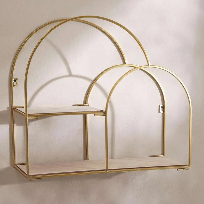 Tobbin Arch Metal Wall Shelf 44.5X17.3X49.7Cm - Gold