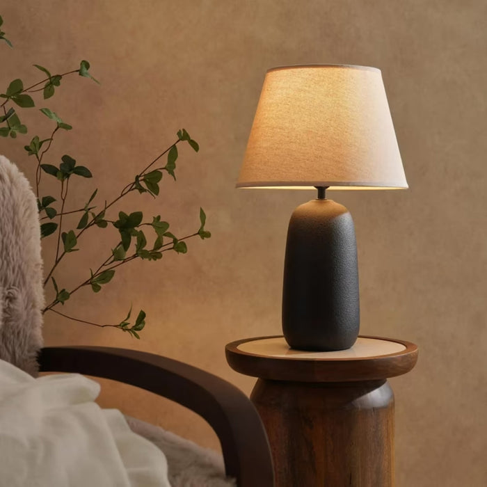 Toby e-27 ceramic table lamp 30x30x52.5cm - black Pan Home