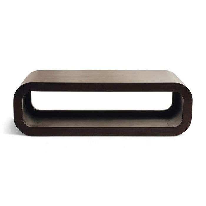 Tolaga Coffee Table Curved Solid Wood - Brown