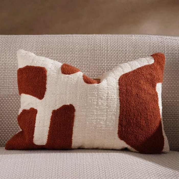 Toledo Hand Embroidered Filled Cushion 40X60Cm - Caramel
