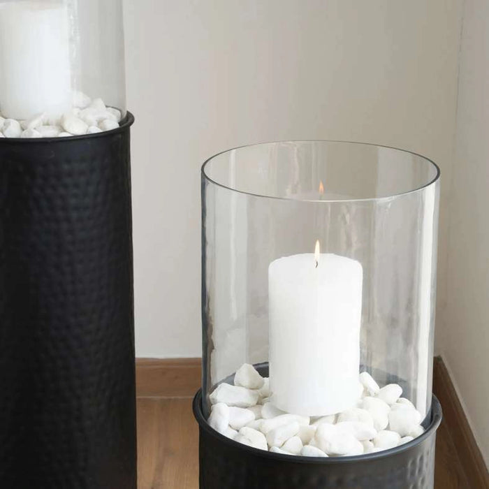 Tolliver Hurricane Candle Holder 28X97Cm - Black