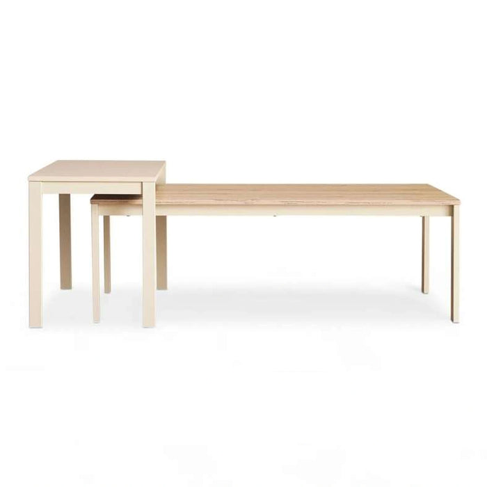 Tommaso Coffee Table Set Of 2 Melamine - Natural & White
