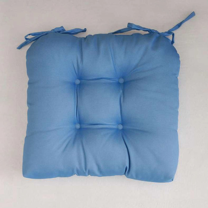 Tonal Water Repellant Digital Printed Outdoor Filled Chair Pad 40X40X5Cm - Blue