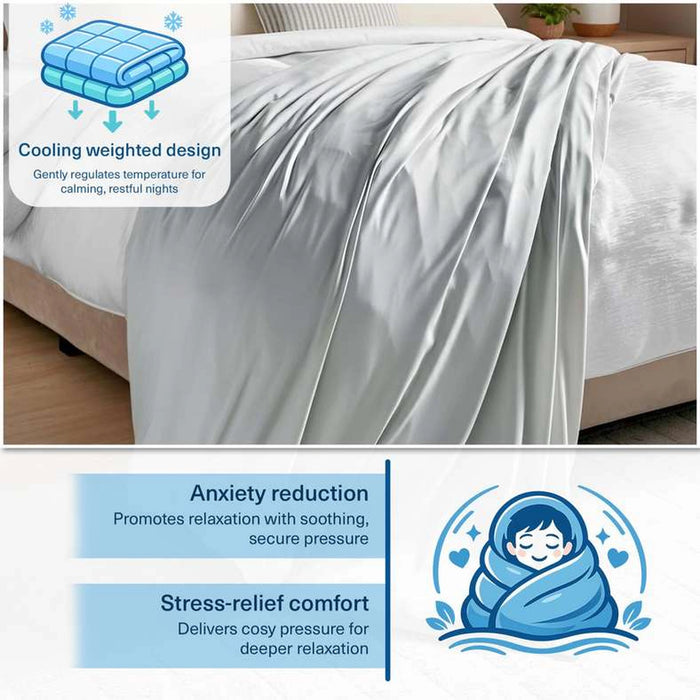 Topcee Cooling Weighted Blanket 122X183Cm - Beige