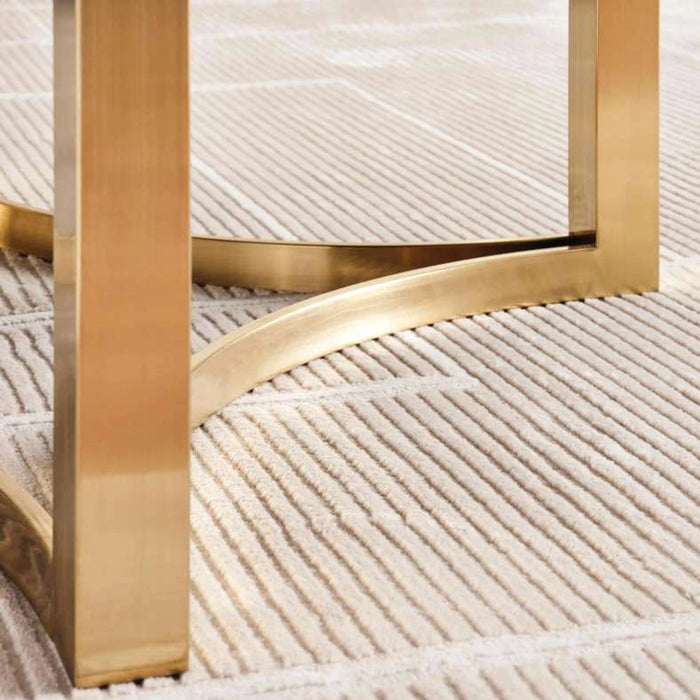 Topsy New Coffee Table - White Gold