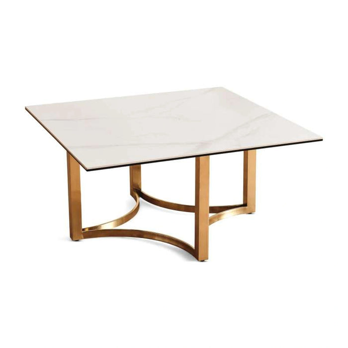 Topsy New Coffee Table - White Gold