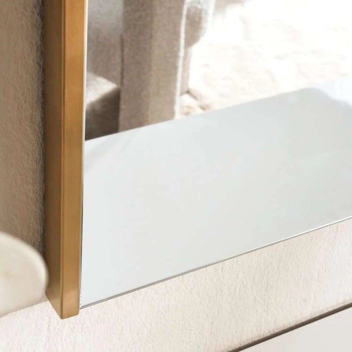 Topsy New Console With Mirror - White Gold