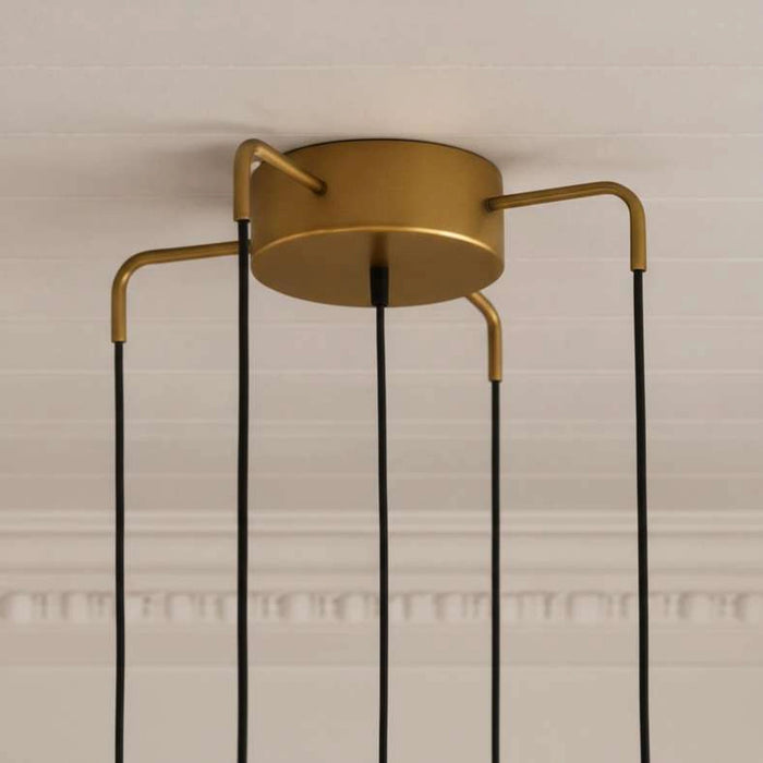Torch 5-Light E27 Pendant Lamp 45X45X135Cm - Natural