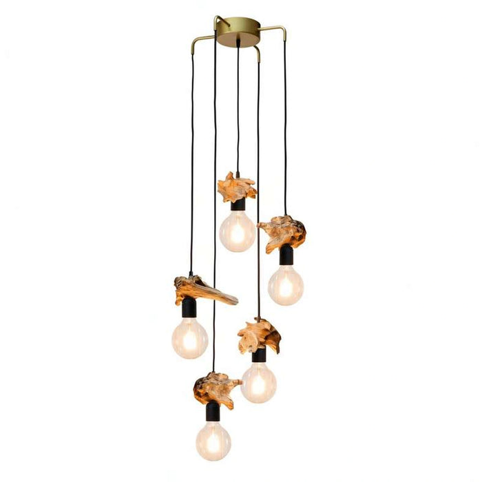 Torch 5-Light E27 Pendant Lamp 45X45X135Cm - Natural