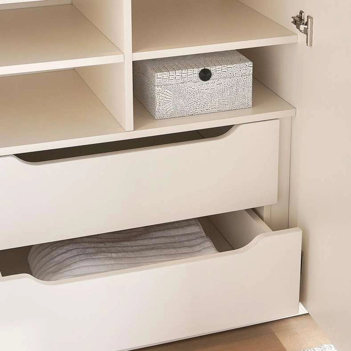 Torino 6 Door Wardrobe - Cream