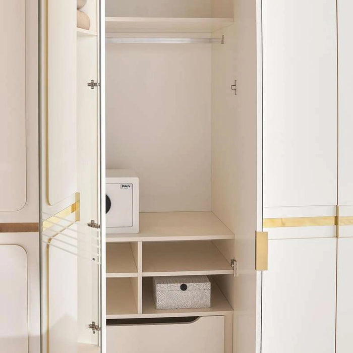 Torino 6 Door Wardrobe - Cream
