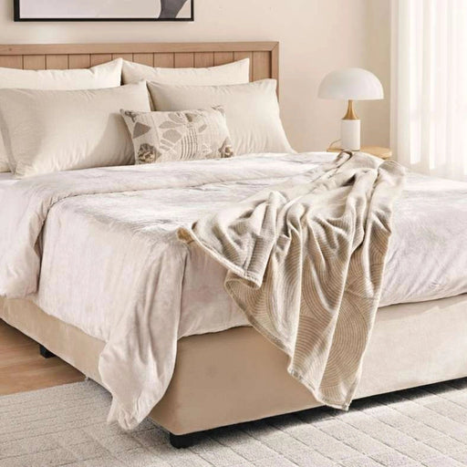Toronto Woolen Blanket 120X150 Cm-Beige PAN HOME