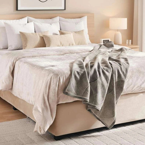Toronto Woolen Blanket 120X150 Cm-Grey PAN HOME