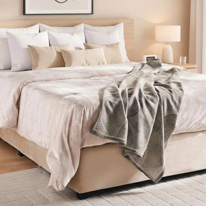 Toronto Woolen Blanket 120X150 Cm-Grey