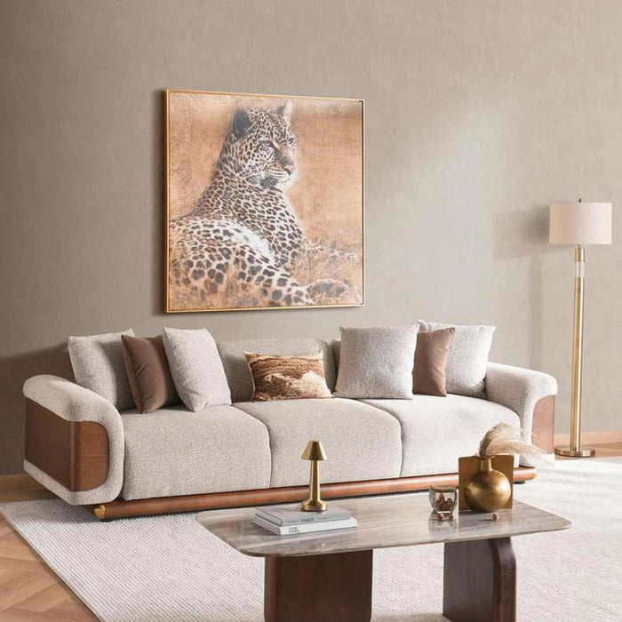 Torou 3 Seater Sofa - Brown