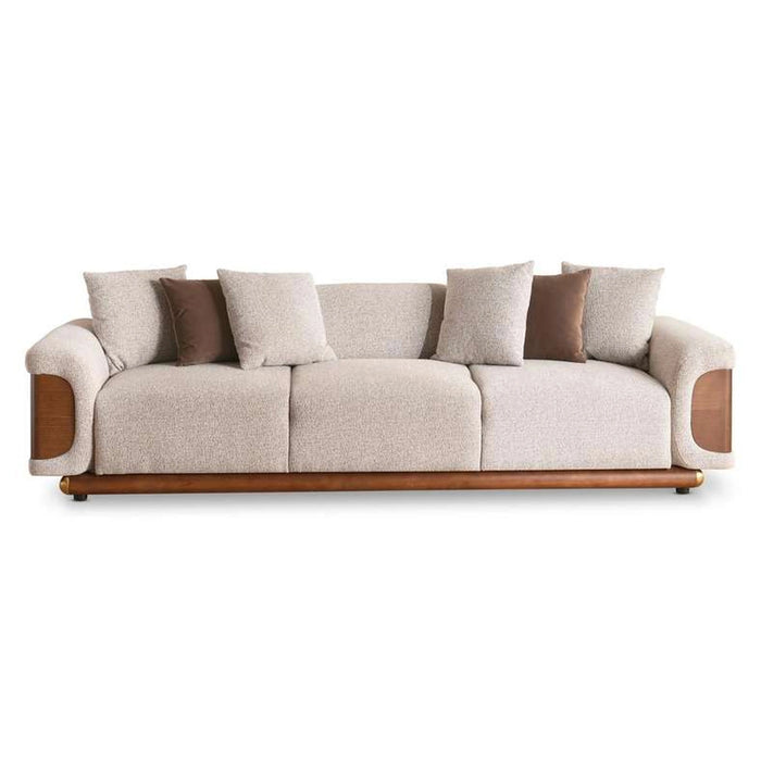 Torou 3 Seater Sofa - Brown