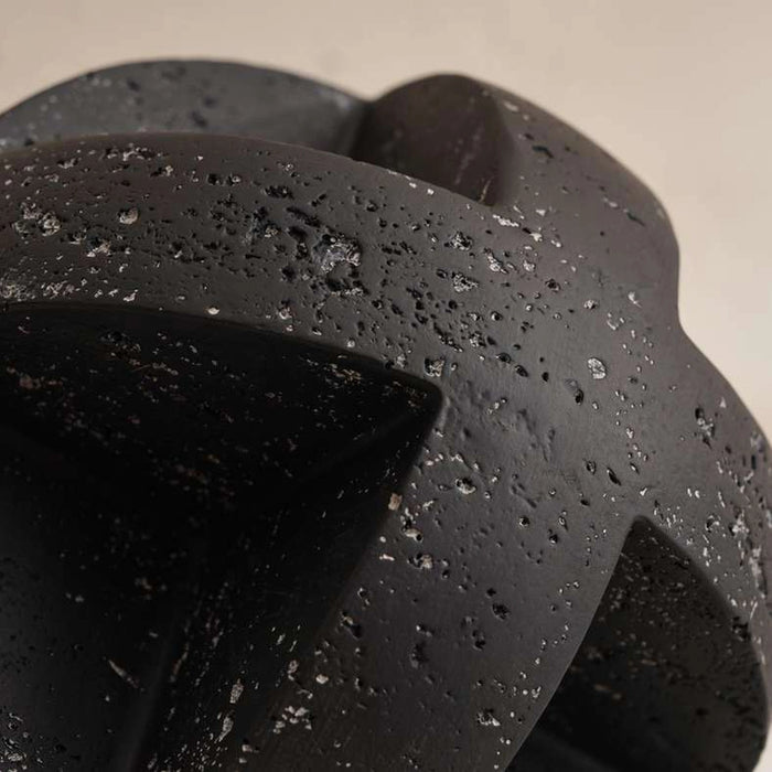 Torre Polyresin Deor Orb 16X16X16Cm - Black