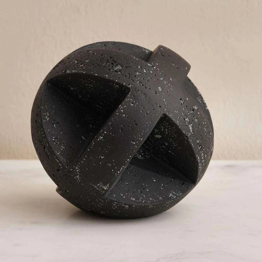 Torre Polyresin Deor Orb 16X16X16Cm - Black PAN HOME